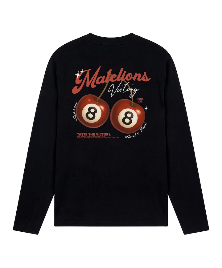 Heren longsleeve zwart