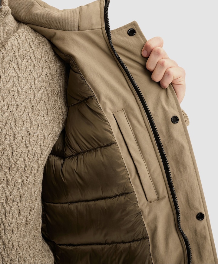 Heren jas beige