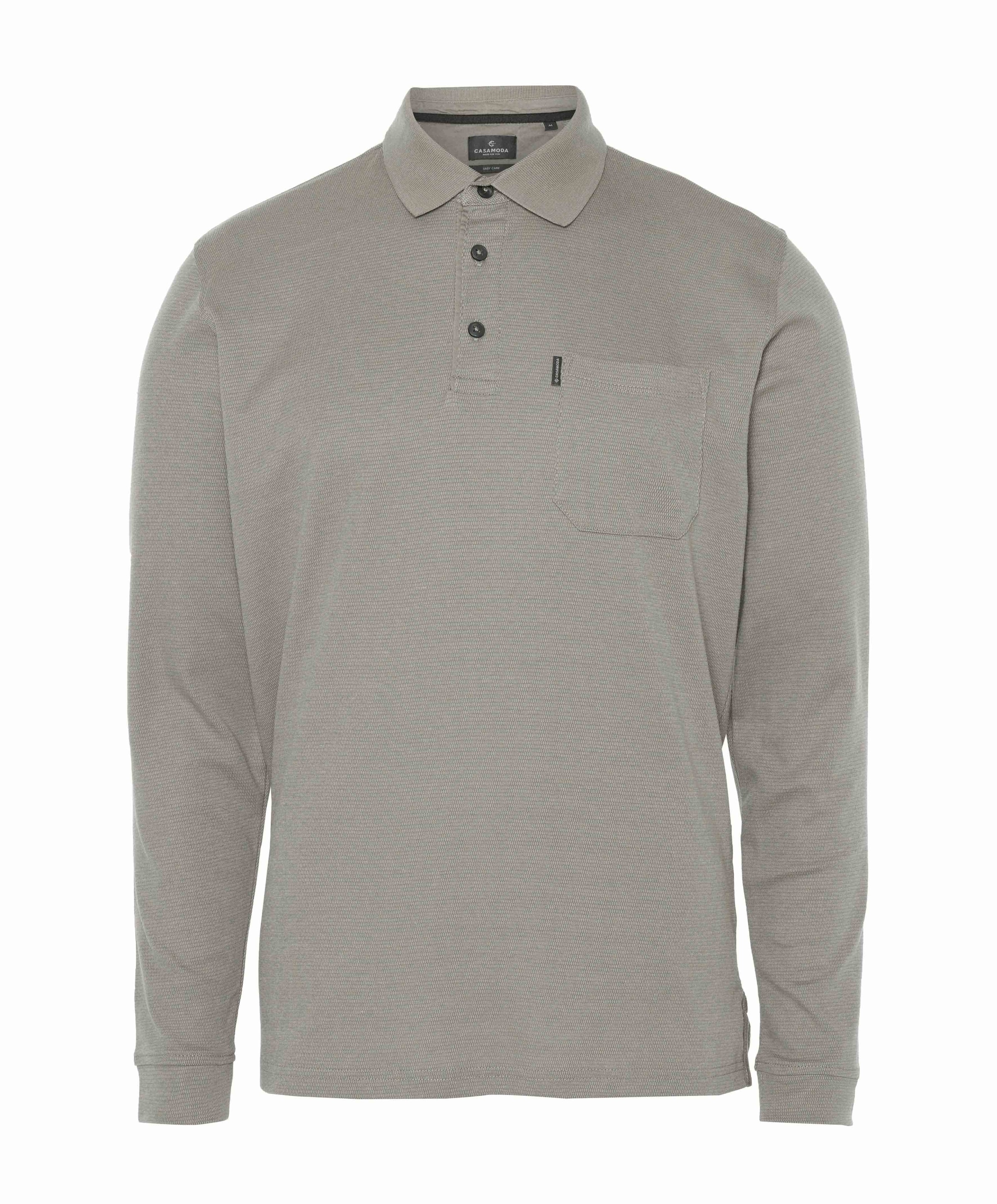 Heren polo beige