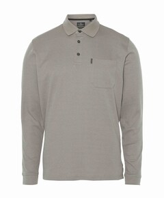 Heren polo beige