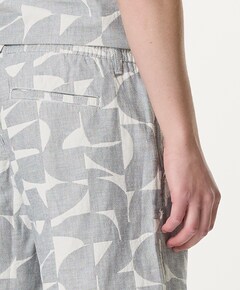 RELAXED SHORTS JAQUARD STRUCTURE heren korte broek grijs