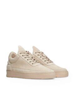 Low top suede  sneakers beige