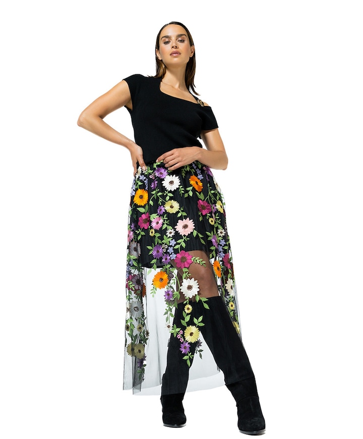 Dames rok multicolor