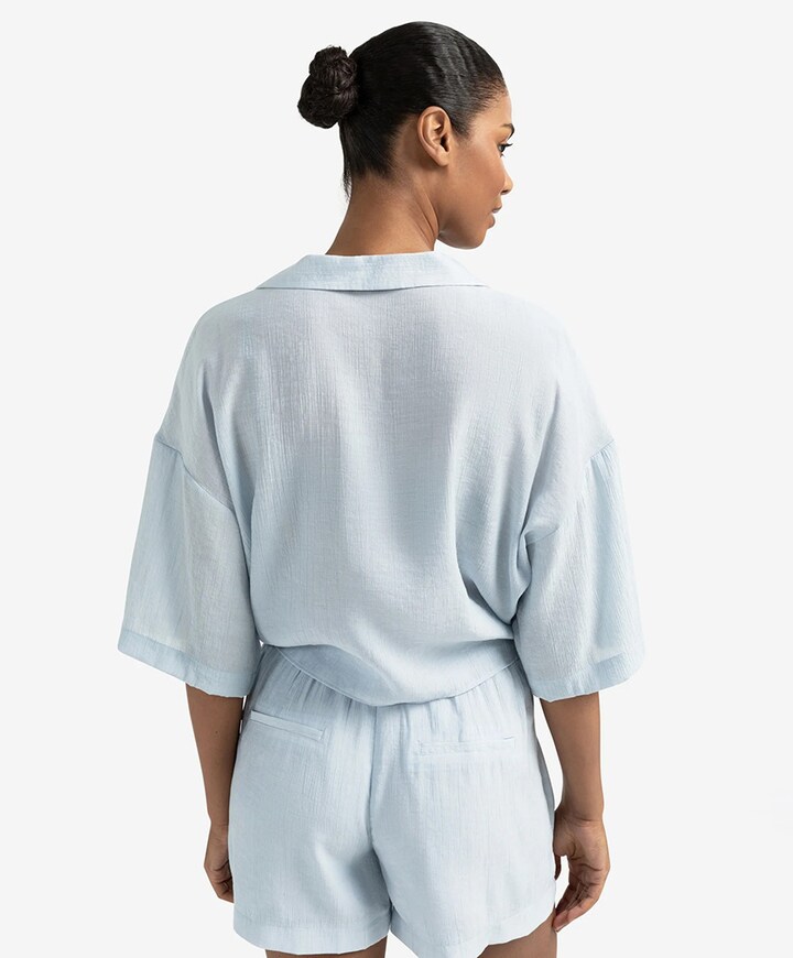 Blouse blauw