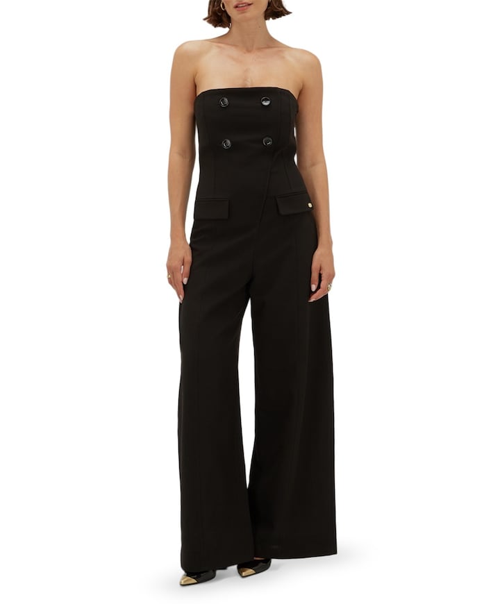 CHANA dames jumpsuit zwart