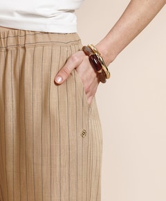 Devine stripe dames broek beige