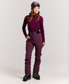 PRTHindon softshell snowpants dames skibroek paars
