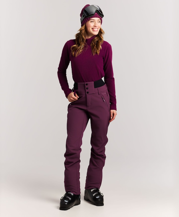 PRTHindon softshell snowpants dames skibroek paars