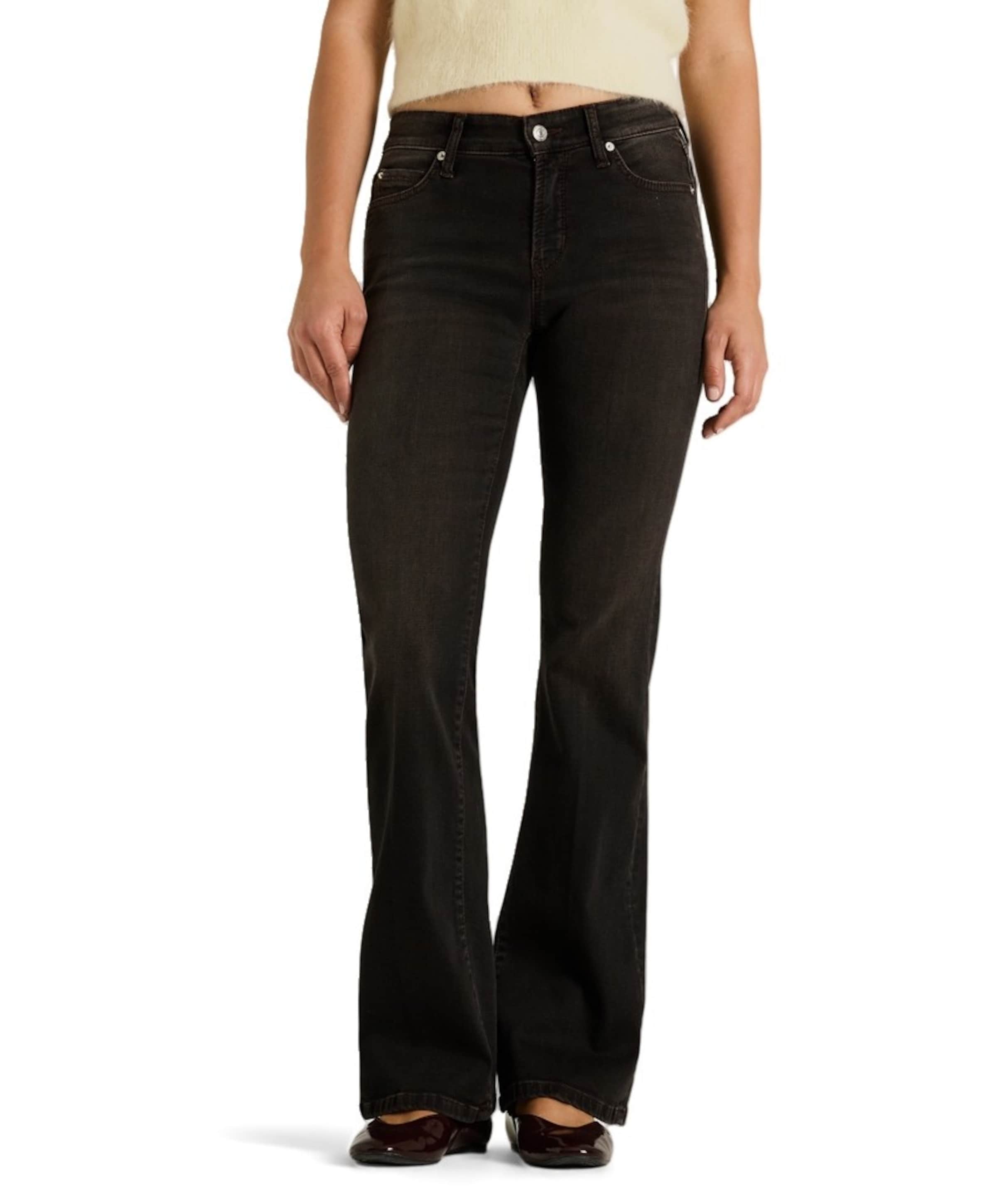 Paris flared dames jeans bruin
