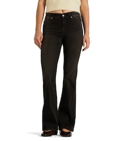 Paris flared dames jeans bruin