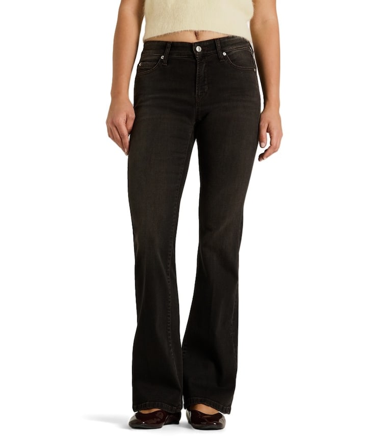 Paris flared dames jeans bruin