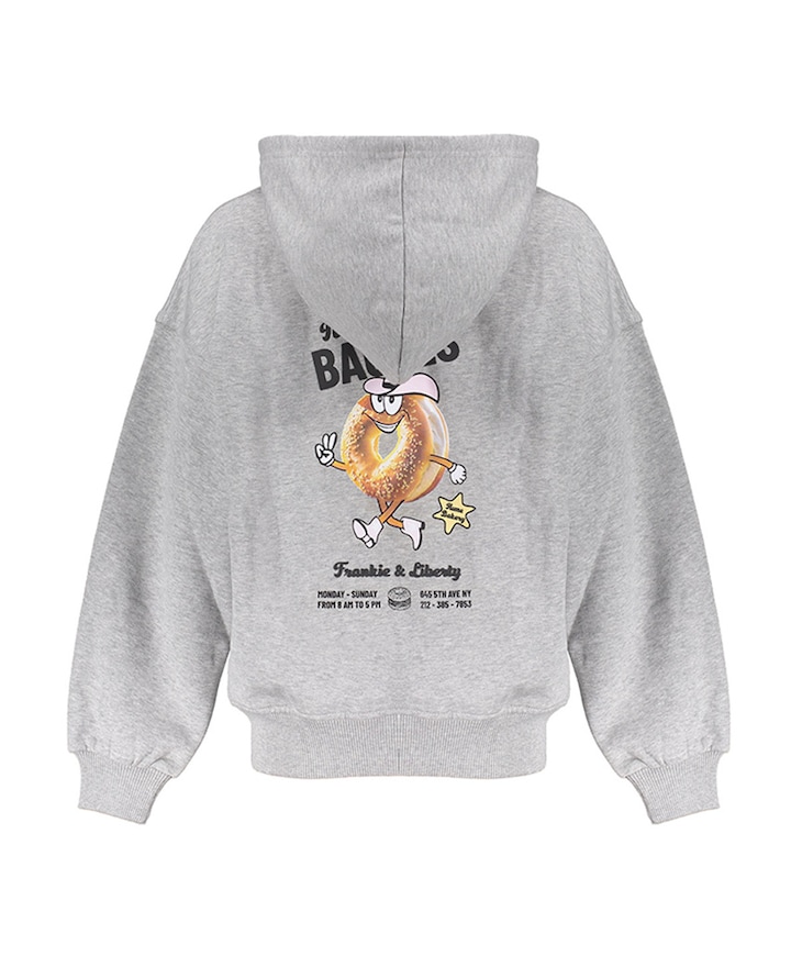 Meisjes hoodie grijs