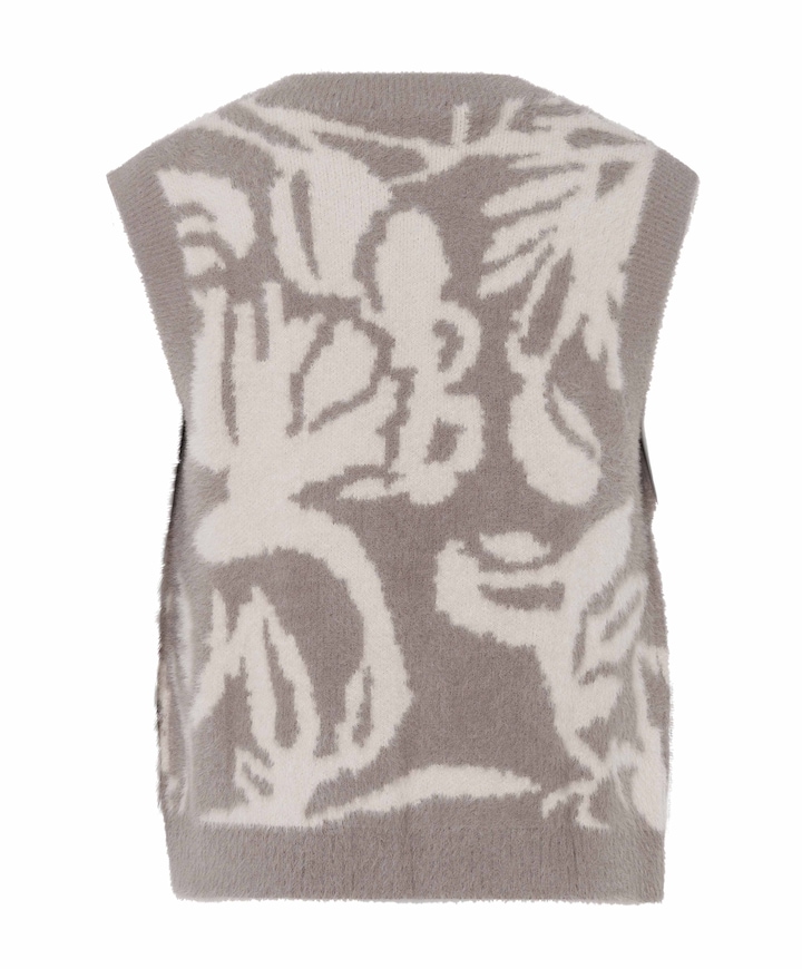 Dames gilet beige