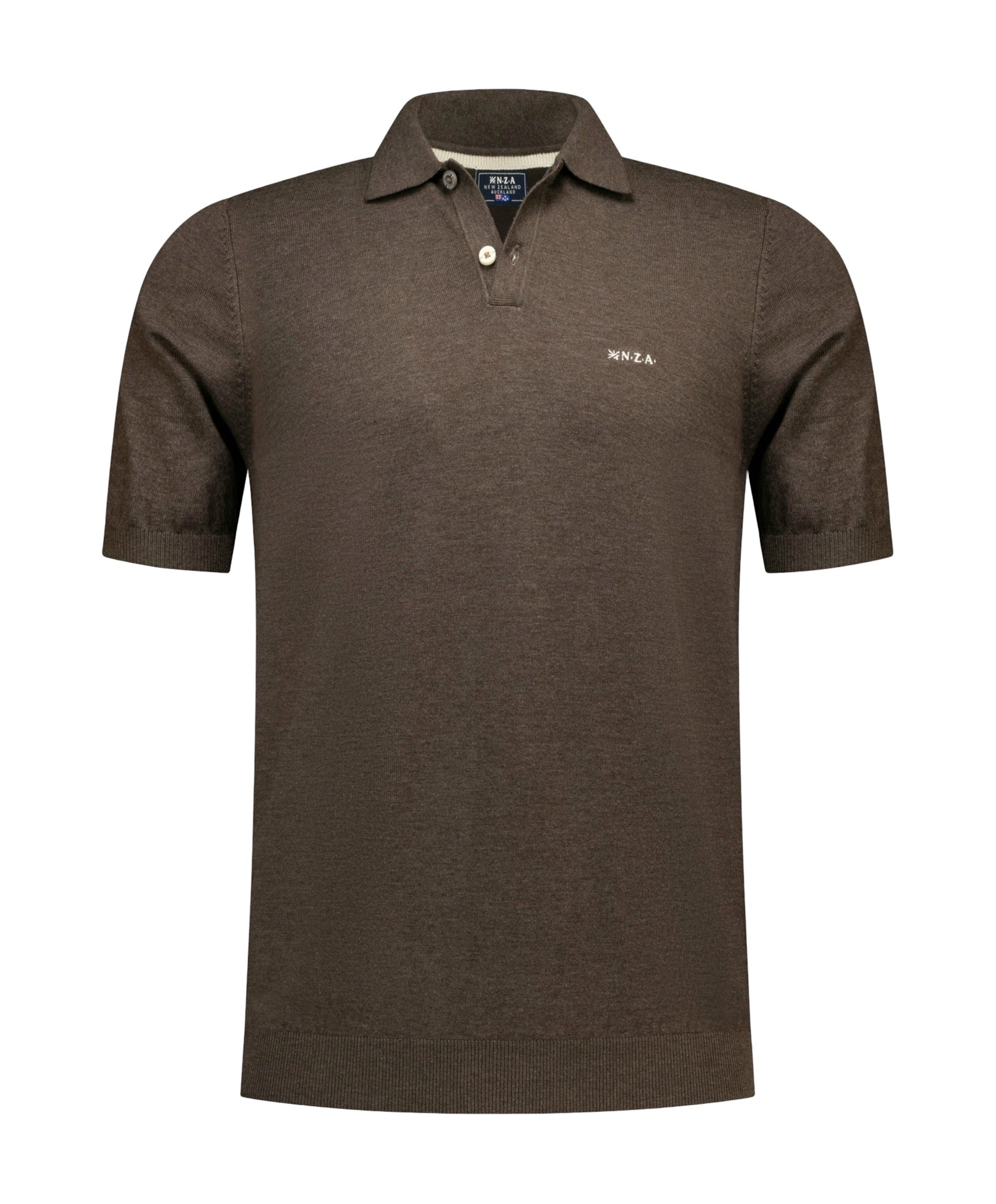 Heren polo bruin