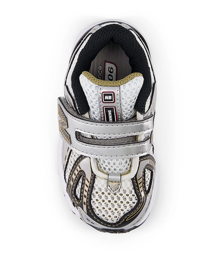 1906 hook & loop uniseks sneakers  zilver