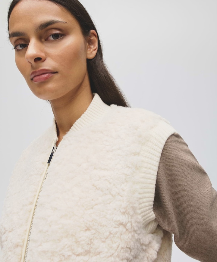 Dames gilet ecru