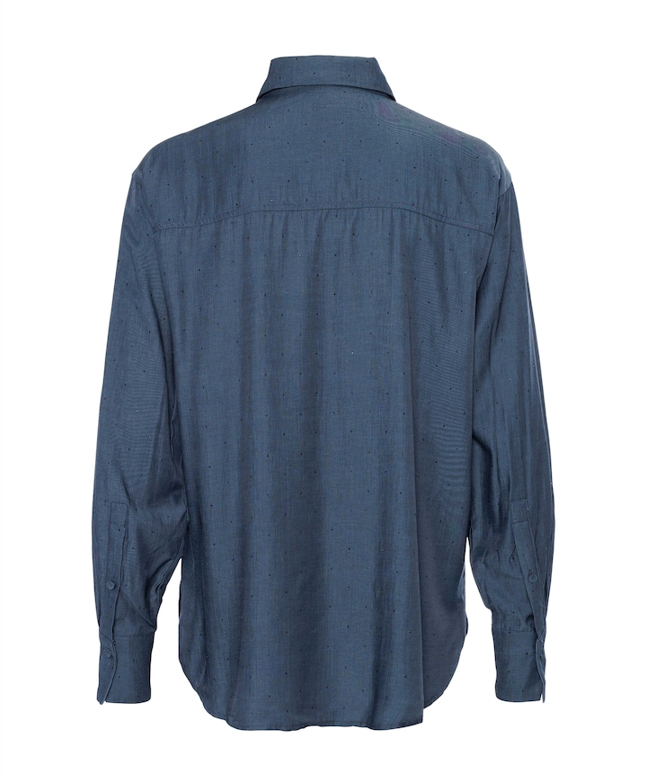 Dames blouse blauw