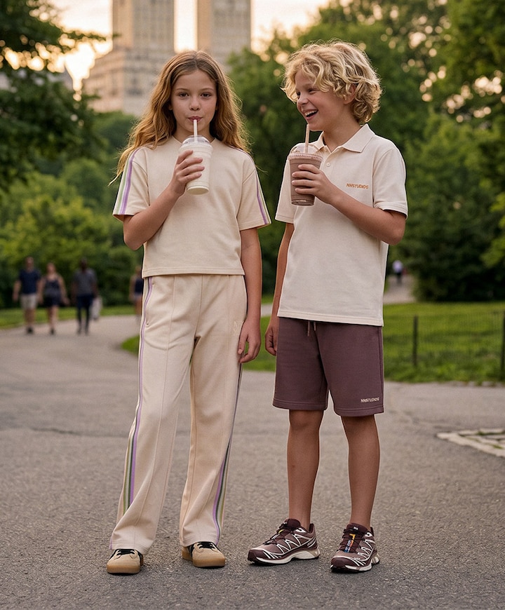 Meisjes T-shirt beige