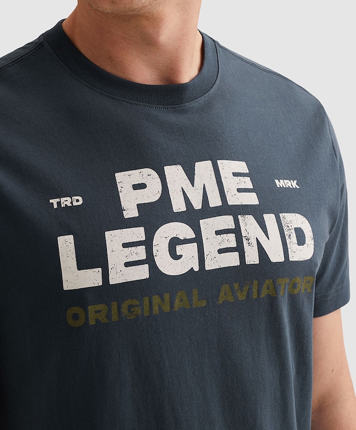 Heren T-shirt blauw