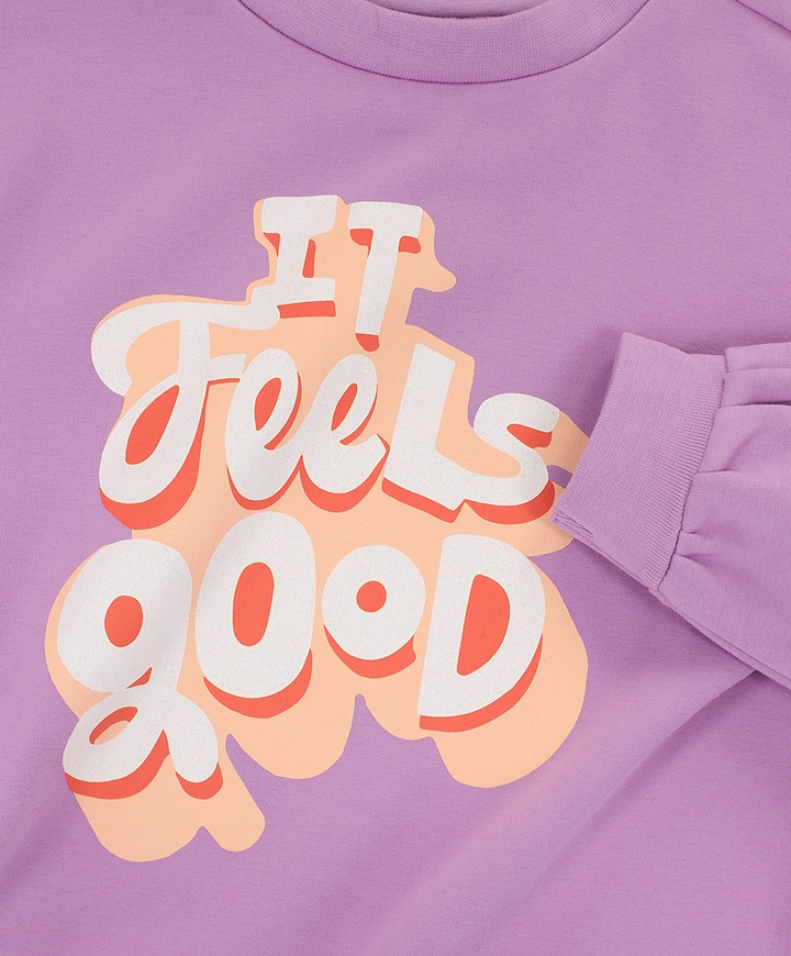 Meisjes sweater paars