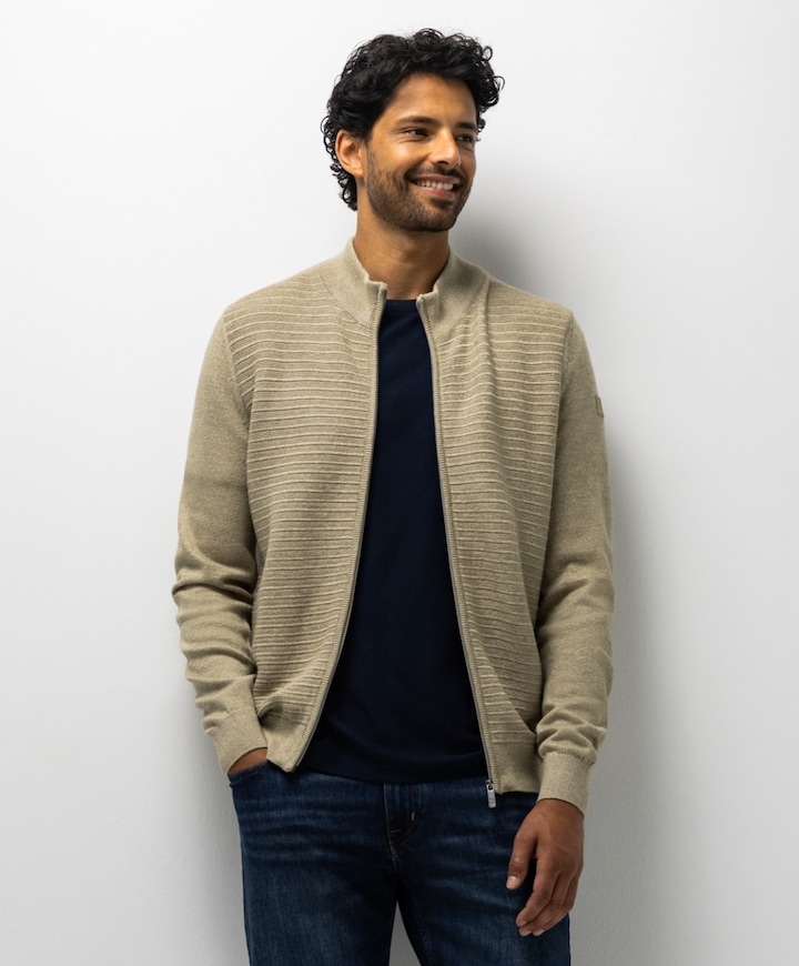 Heren vest beige