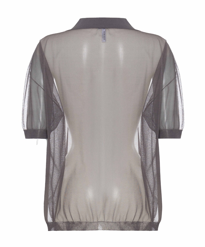 Dames polo grijs