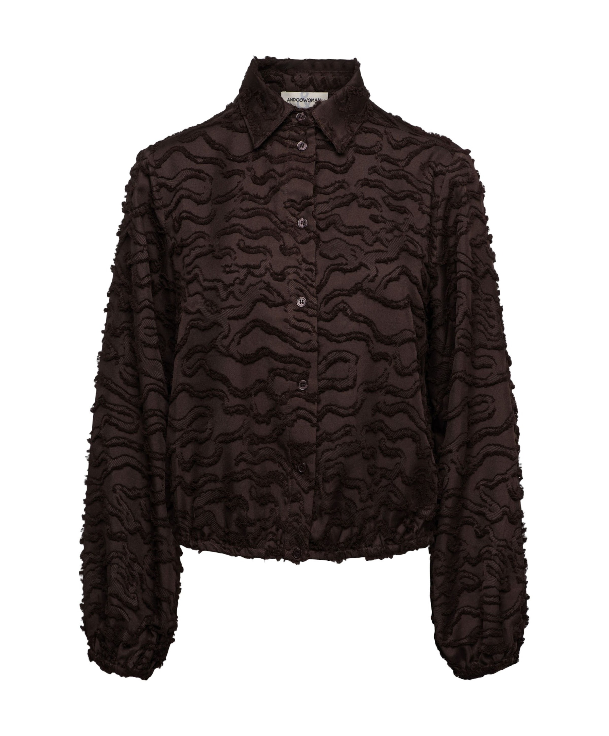 Dames blouse bruin