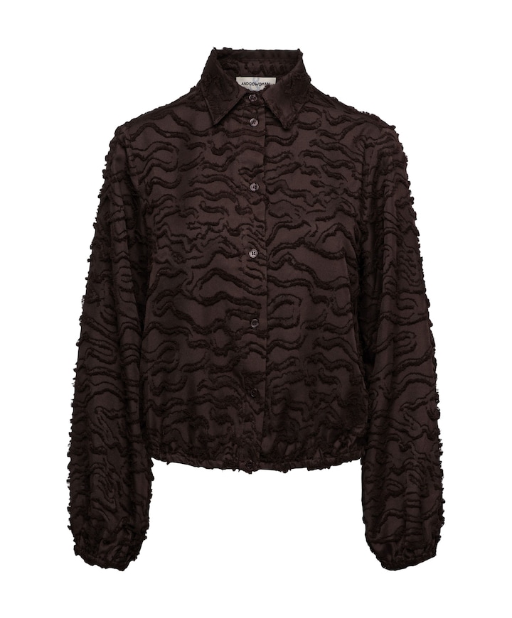 Dames blouse bruin