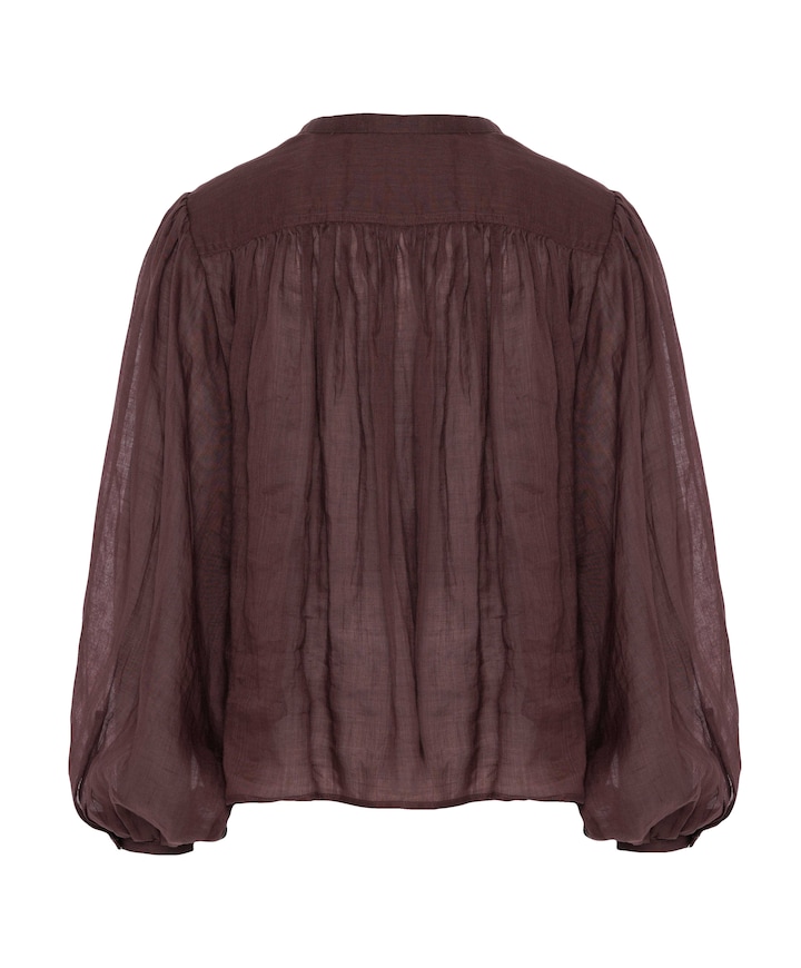 Dames blouse bruin