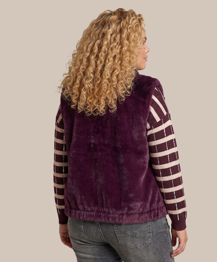 Dames gilet bordeaux