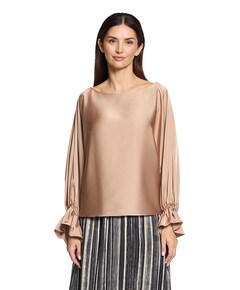 Dames blouse beige