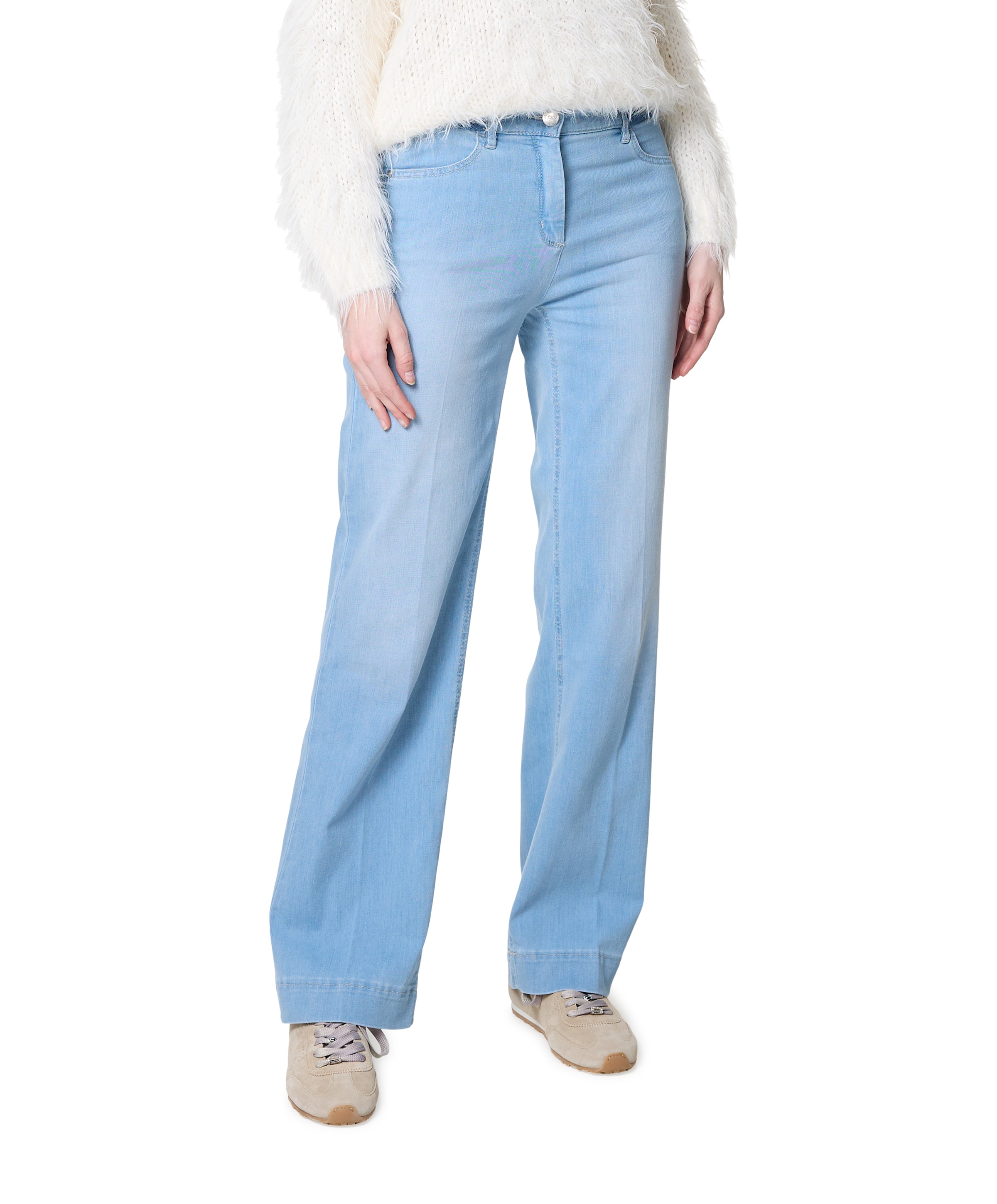 Jenny Wide Leg dames jeans blauw