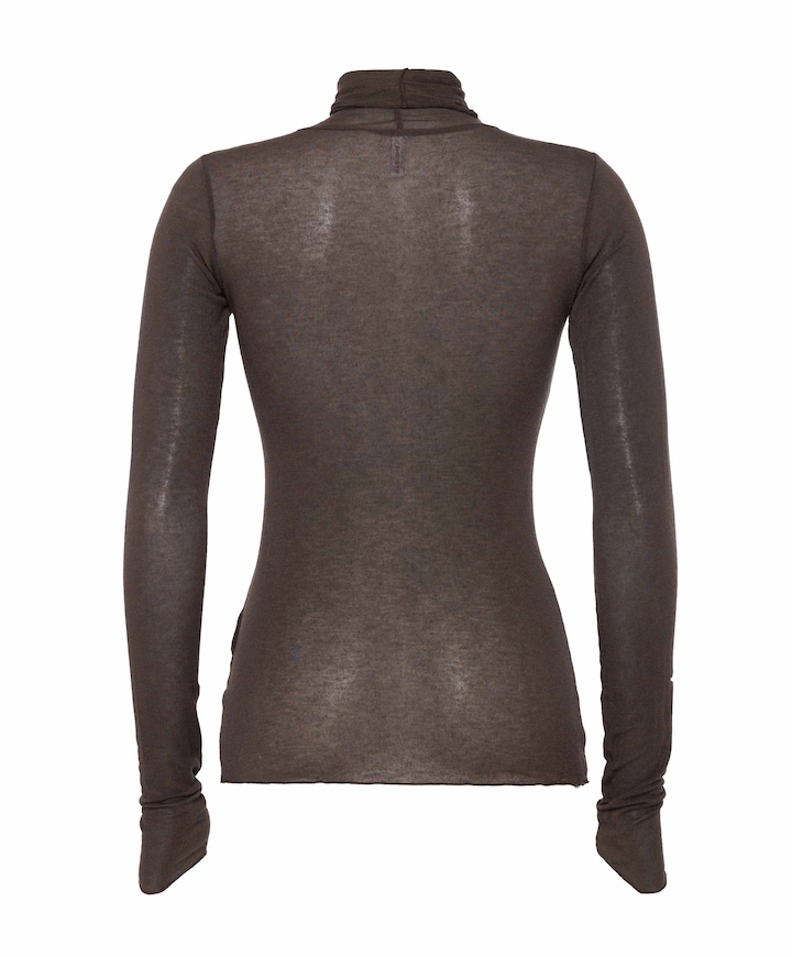 Dames top bruin