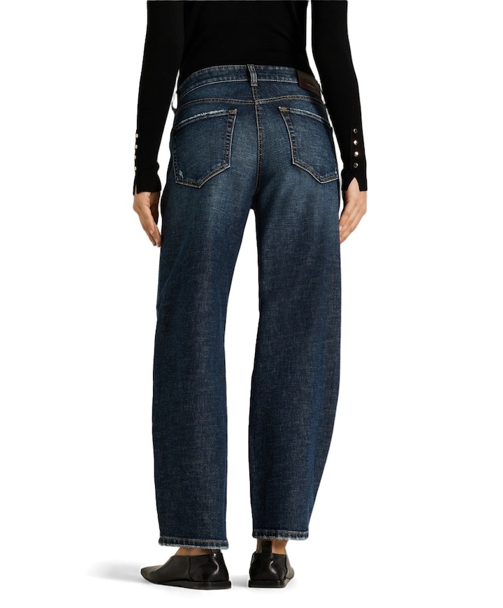Elli long dames jeans blauw