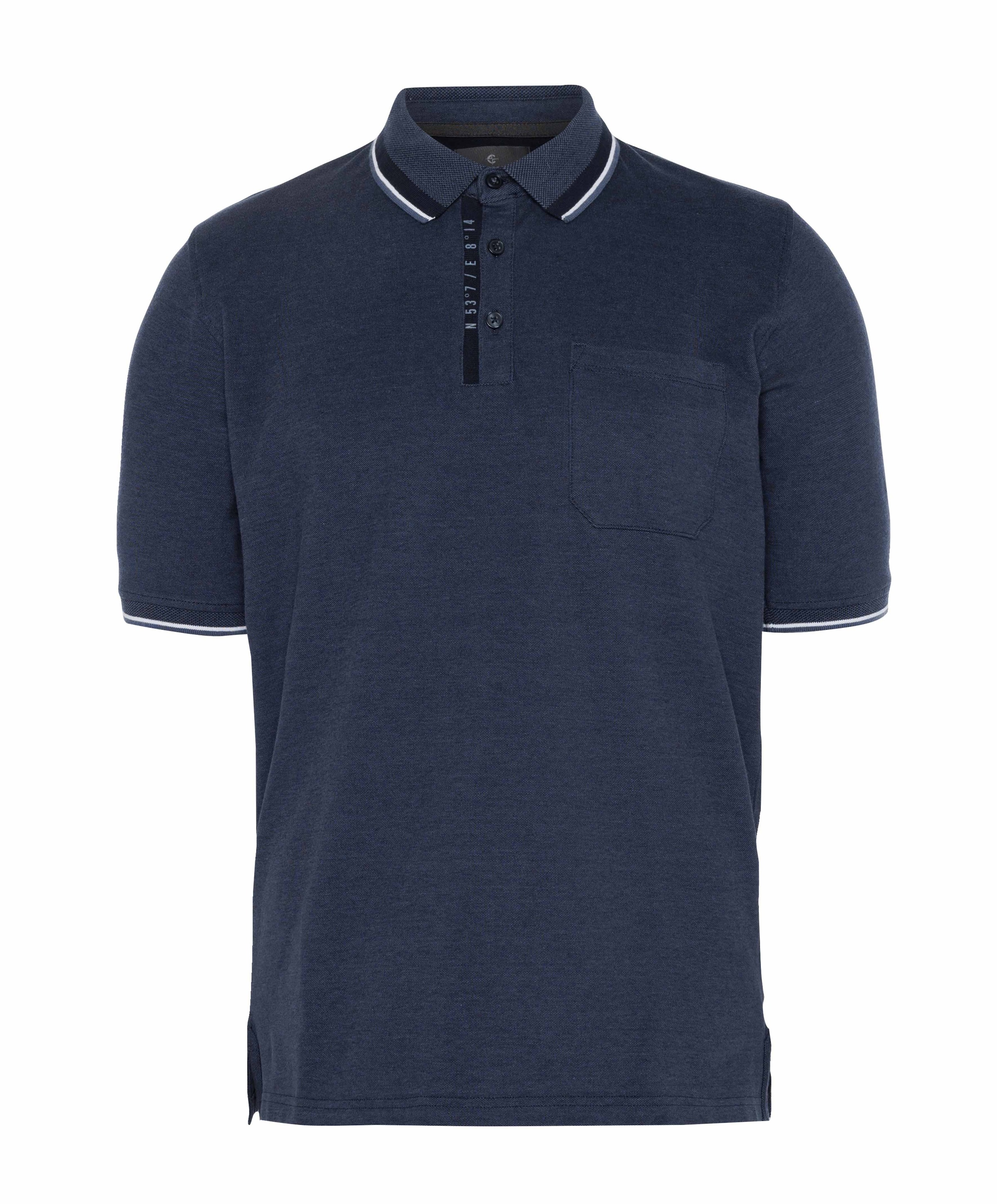 Heren polo blauw