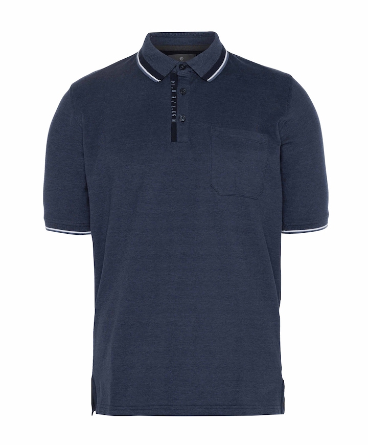 Heren polo blauw