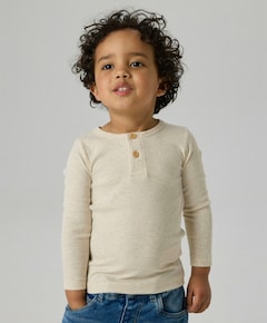 Jongens longsleeve beige