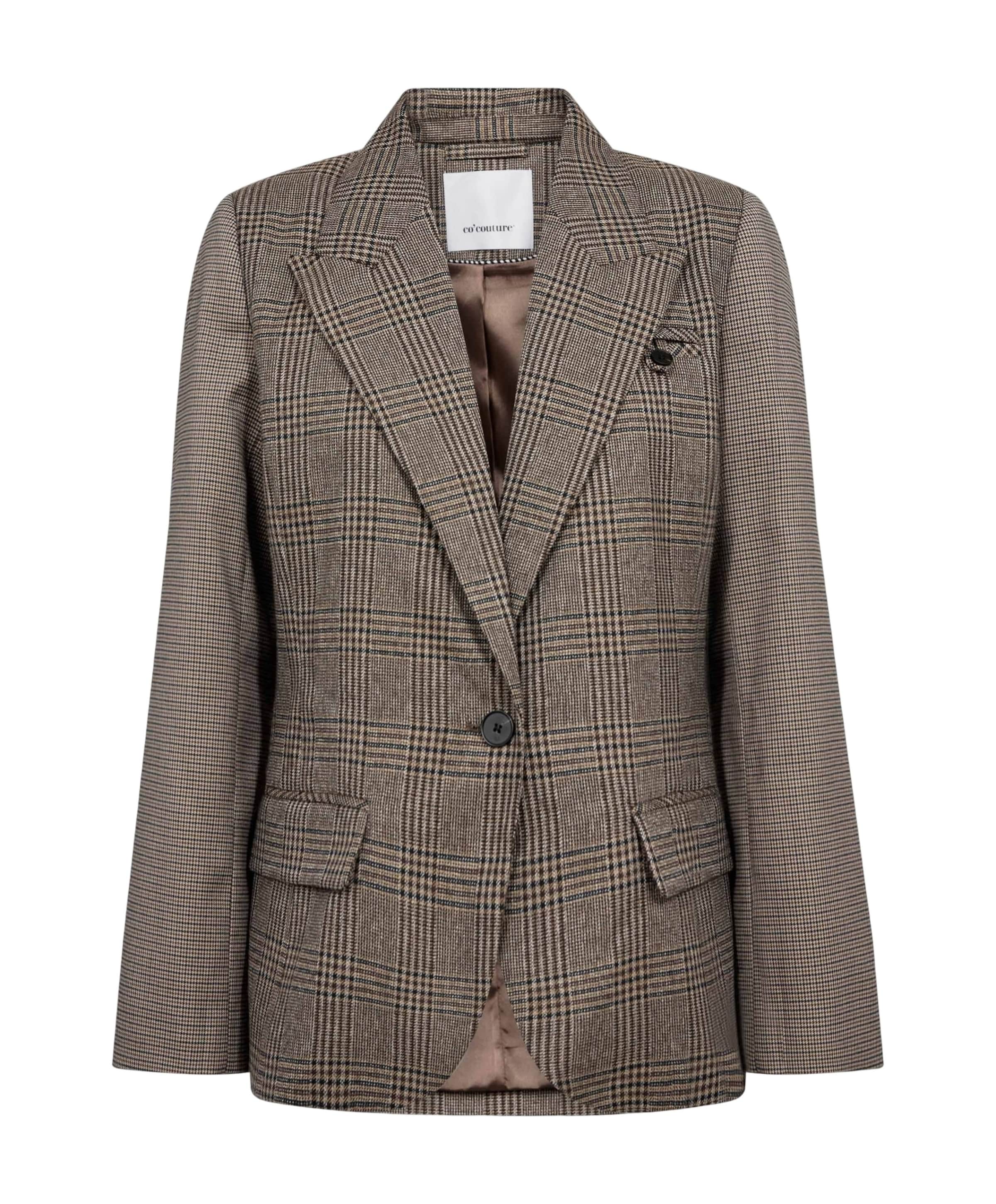 Dames blazer bruin