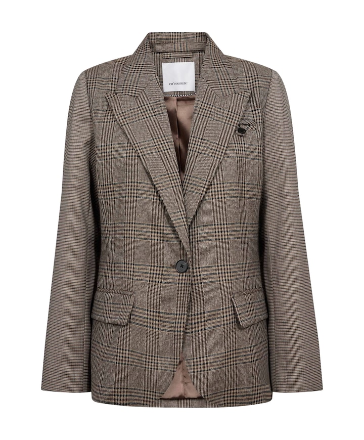 Dames blazer bruin