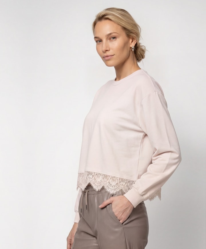 Dames longsleeve roze