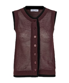 Dames gilet bordeaux