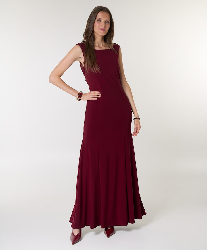Dames jurk bordeaux
