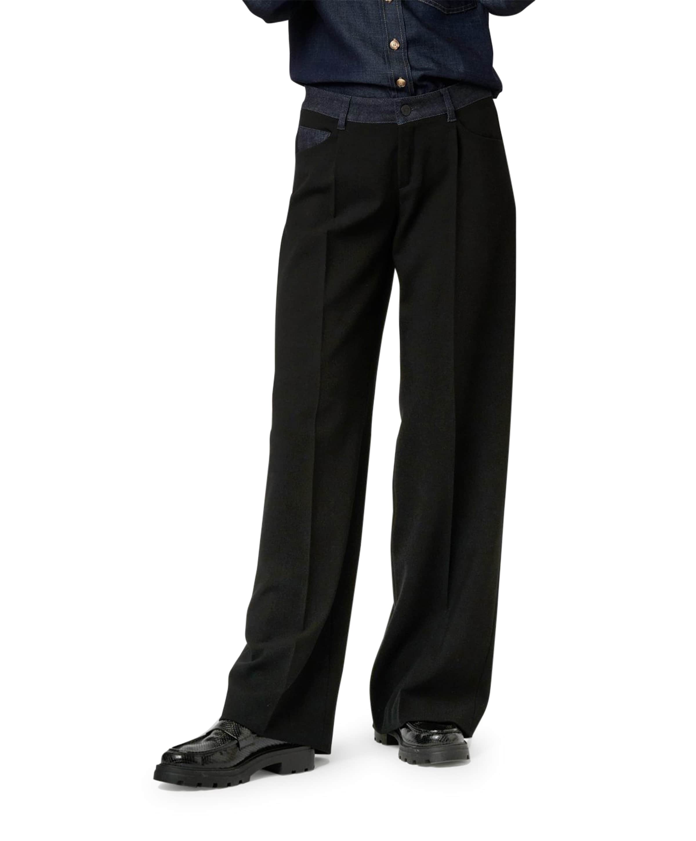 Elli Wide Leg pantalon zwart