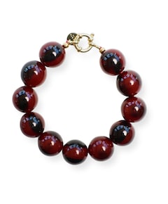 Dames armband bordeaux