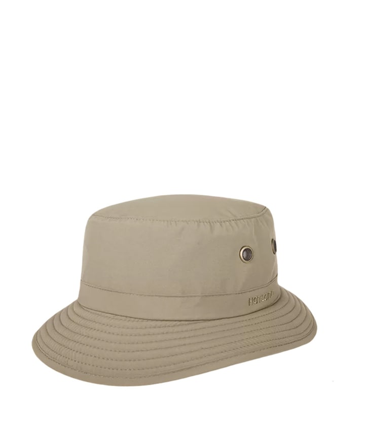 Heren bucket hat beige