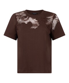 Dames T-shirt bruin