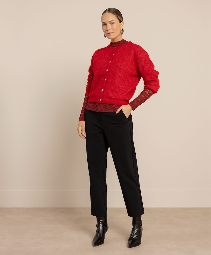 Dames vest rood