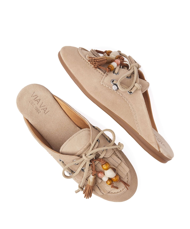 June Rhea dames clogs beige