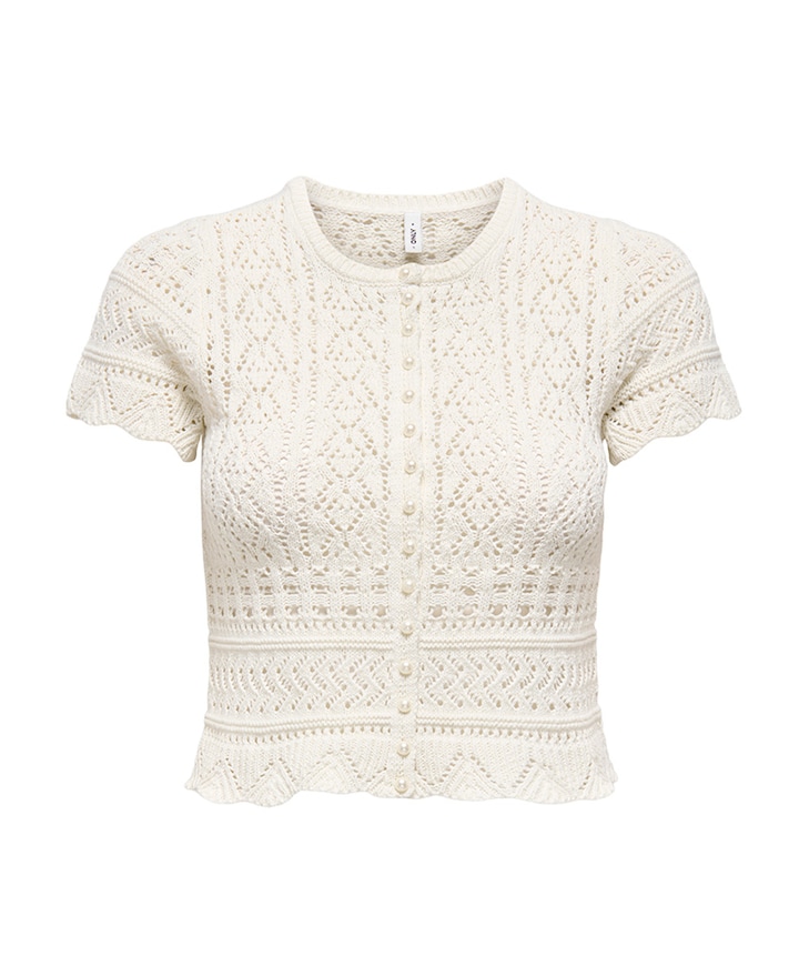 Dames vest ecru