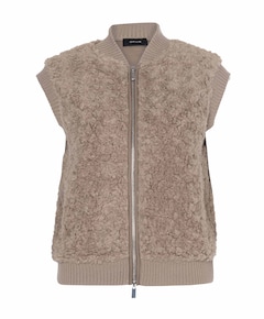 Dames gilet beige